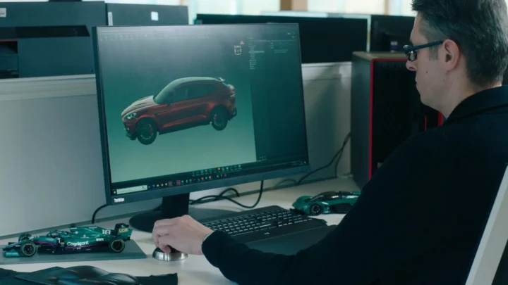 A person working at a Workstation.