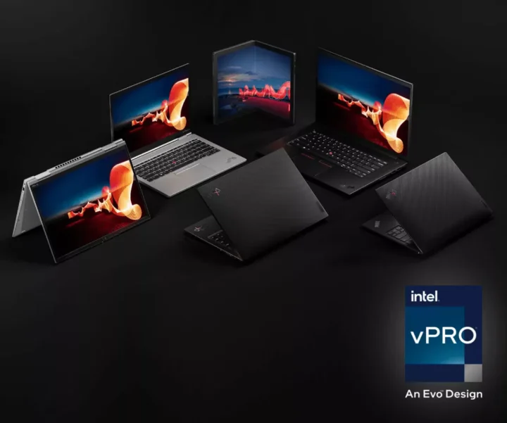 A selection of Lenovo laptops